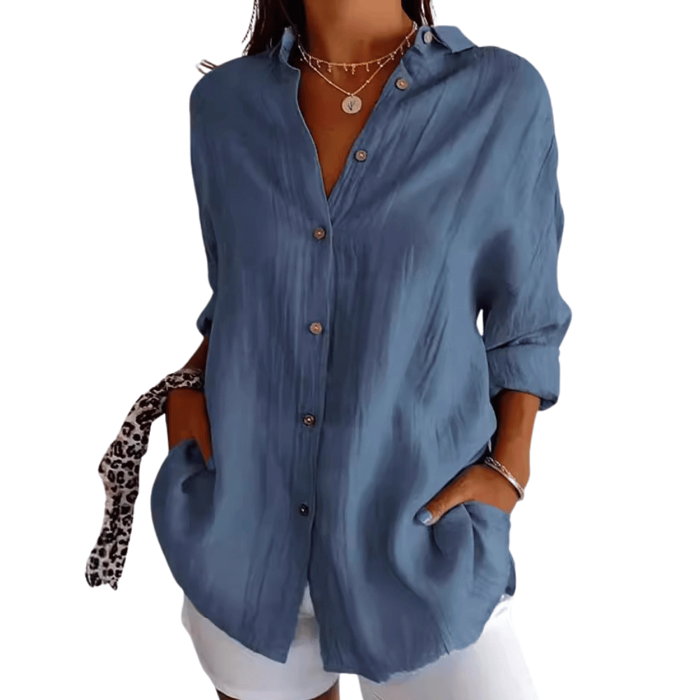 Locker geschnittene Bluse für Damen: Elegant und bequem