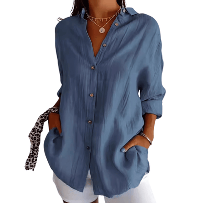 Locker geschnittene Bluse für Damen: Elegant und bequem