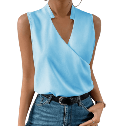 Ärmelloses Wickel-Top für Damen: Modern & vielseitig