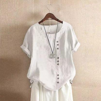 Elegante Damen Bluse mit Knopfleiste: Schlicht mit Raffinesse