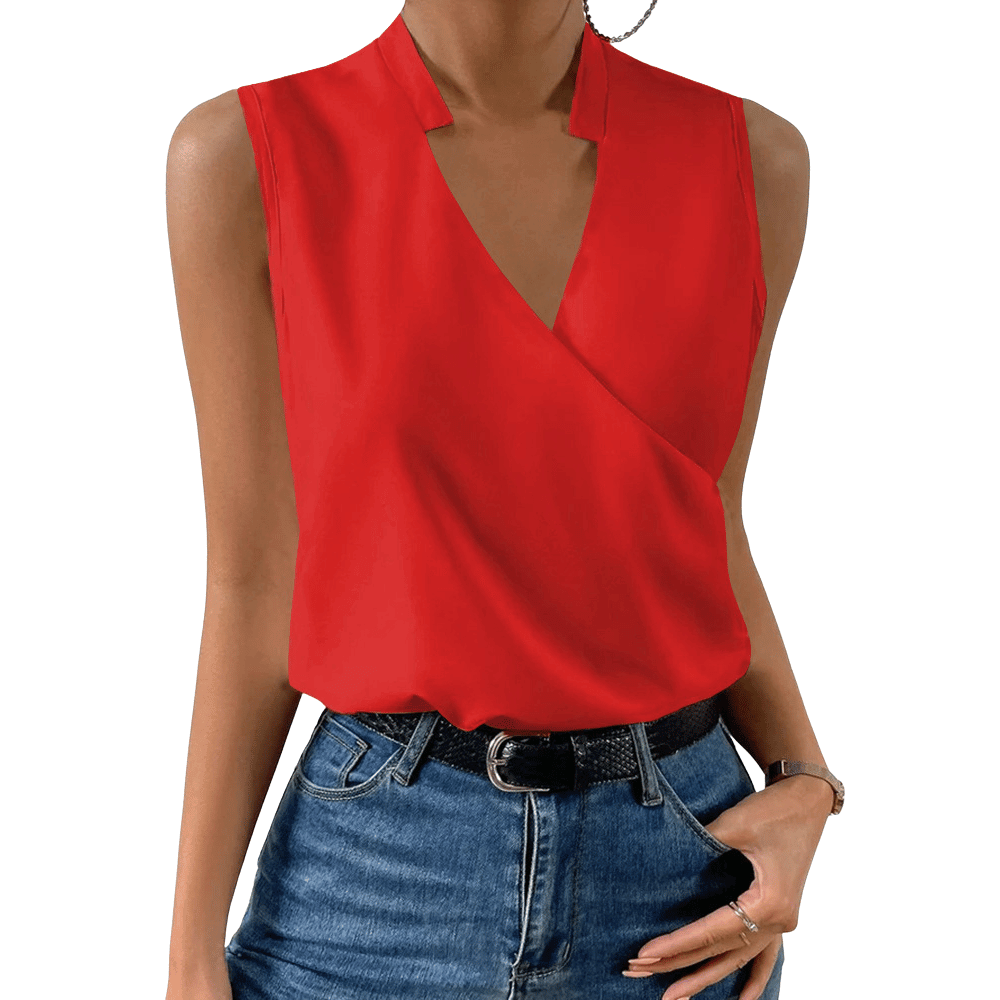 Ärmelloses Wickel-Top für Damen: Modern & vielseitig