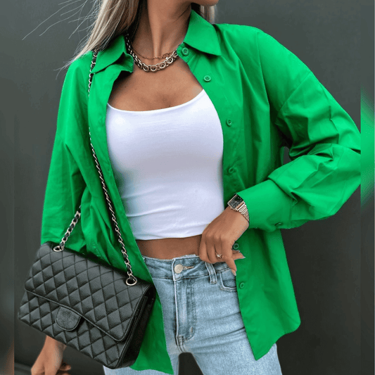 Lässige Damen Oversize-Bluse: Trendiger Chic für jeden Tag