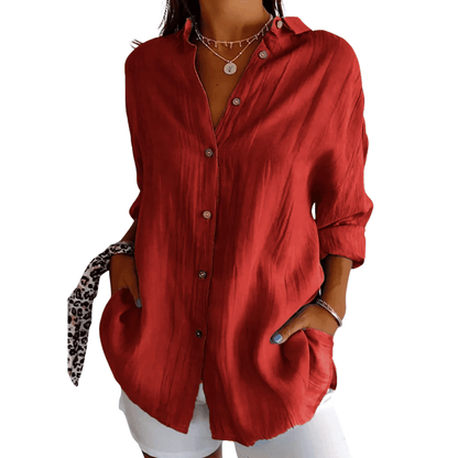 Locker geschnittene Bluse für Damen: Elegant und bequem