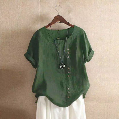 Elegante Damen Bluse mit Knopfleiste: Schlicht mit Raffinesse