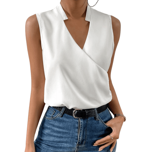 Ärmelloses Wickel-Top für Damen: Modern & vielseitig