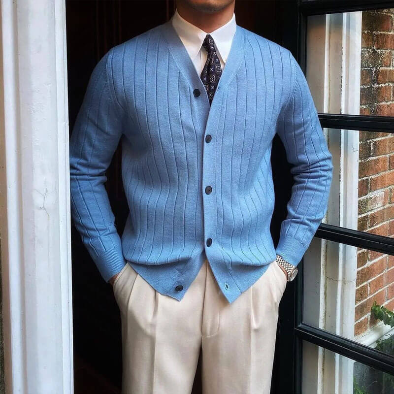Eleganter Cardigan für Herren: Klassisch & stilvoll