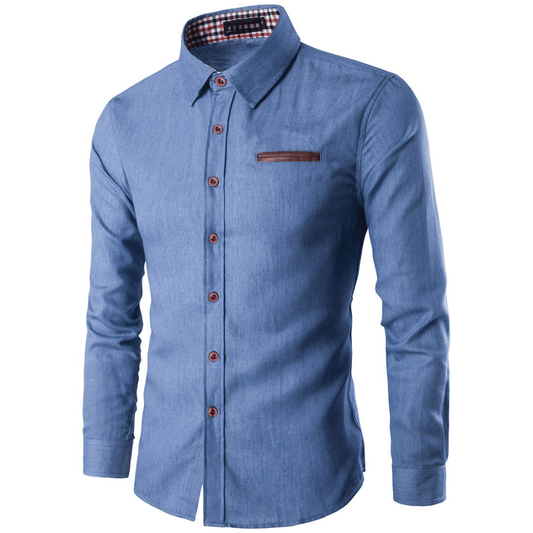 Modernes Denim-Hemd für Herren: Lässig & Stilvoll
