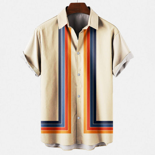 Retro Sommerhemd für Herren: Lässig & bequem