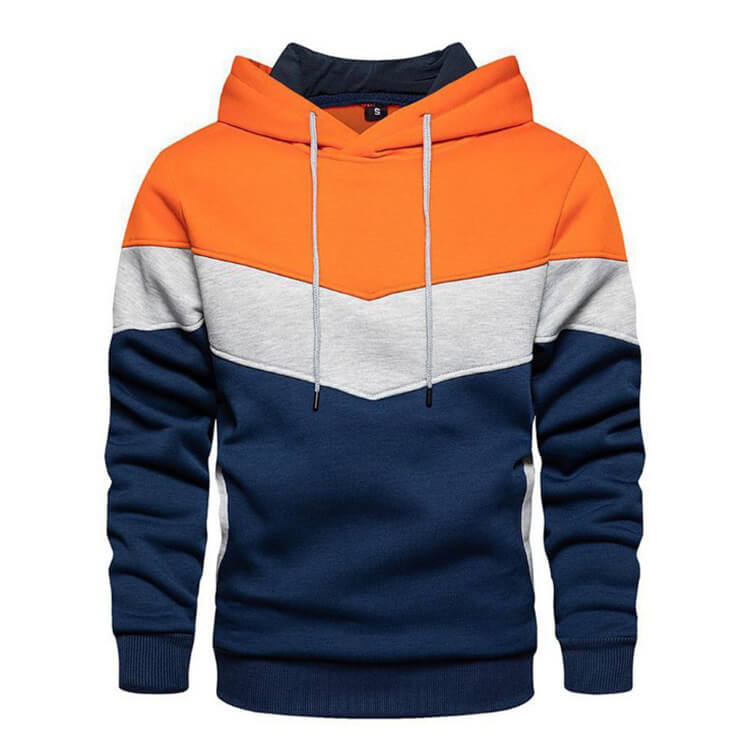 Stylischer Herren-Hoodie mit Farbblock-Design