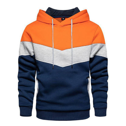 Stylischer Herren-Hoodie mit Farbblock-Design