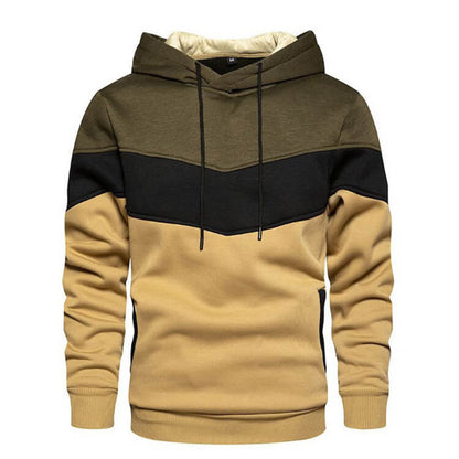 Stylischer Herren-Hoodie mit Farbblock-Design