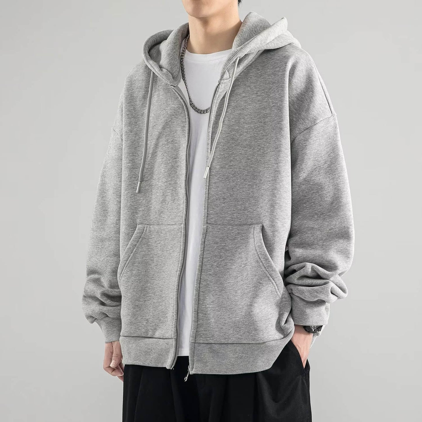 Minimalistischer Zip-Hoodie für Herren: Komfort & Stil vereint