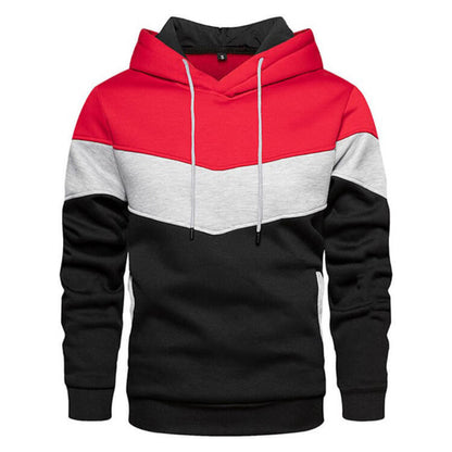 Stylischer Herren-Hoodie mit Farbblock-Design