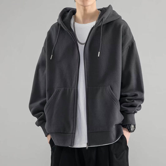 Minimalistischer Zip-Hoodie für Herren: Komfort & Stil vereint