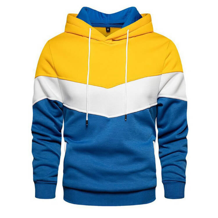 Stylischer Herren-Hoodie mit Farbblock-Design