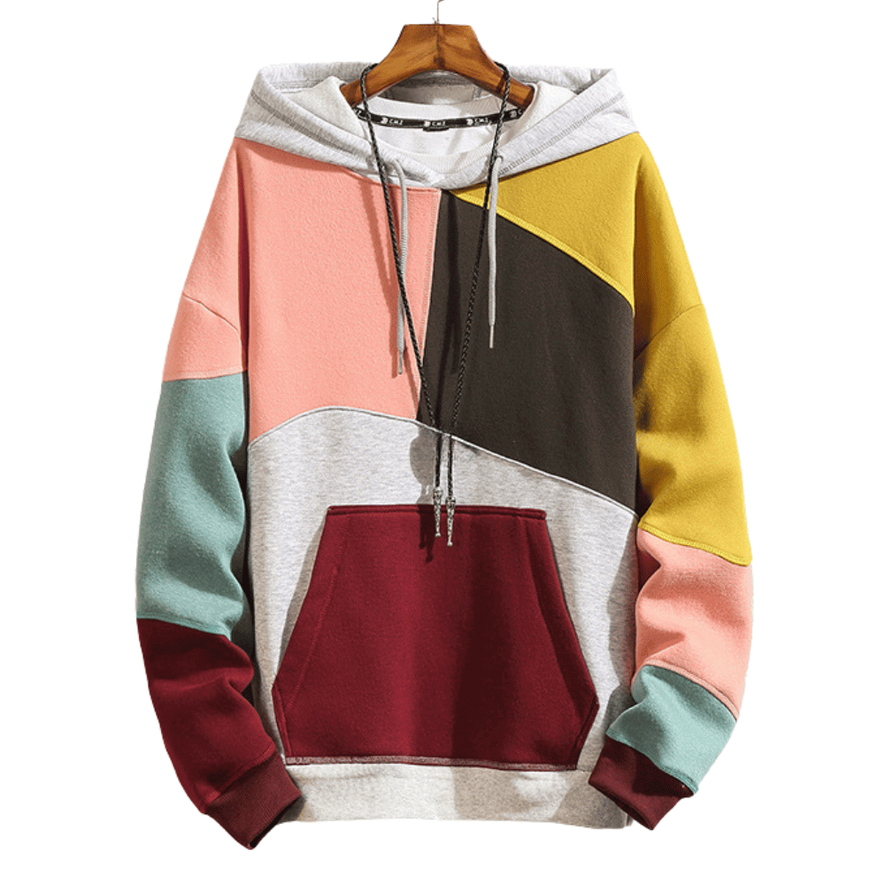 Bequemer Hoodie für Herren: Stylischer Farbmix trifft Komfort