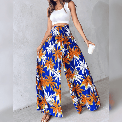 Weite Damen Sommerhose mit Boho-Muster: Lässig & absolut im Trend