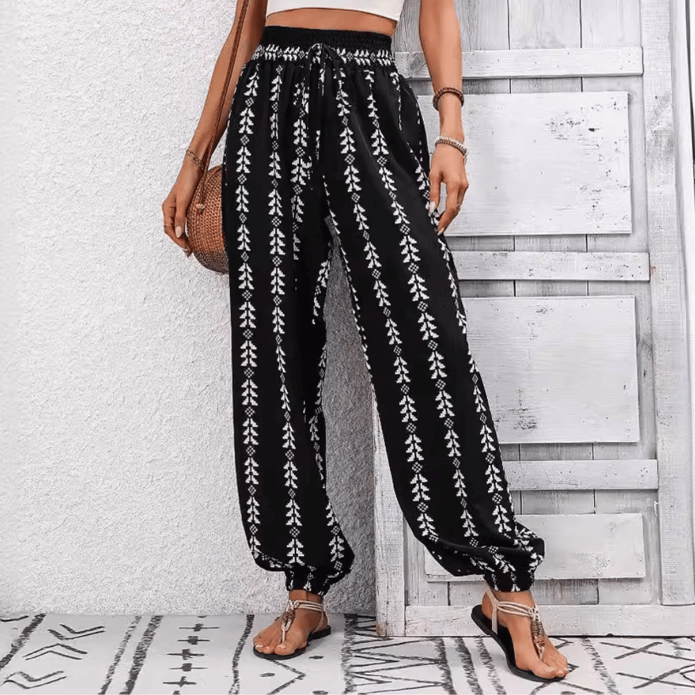 Bequeme Boho-Hose für Damen: Lässiger Style trifft auf Wohlfühlkomfort