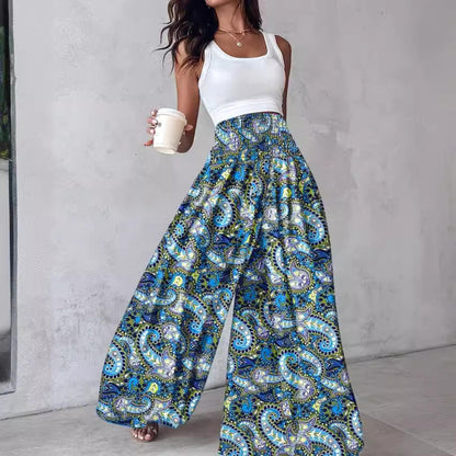 Weite Damen Sommerhose mit Boho-Muster: Lässig & absolut im Trend