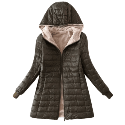 Damen- Steppjacke mit Teddyfutter: Leichtigkeit trifft auf kuscheligen Komfort