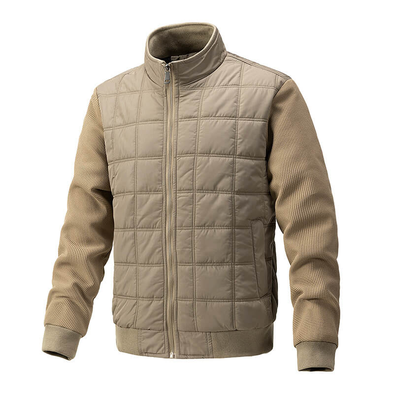 Elegante Steppjacke mit Strickärmeln für Herren