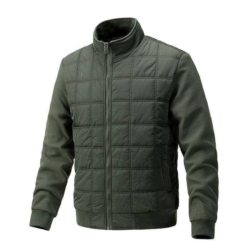 Elegante Steppjacke mit Strickärmeln für Herren