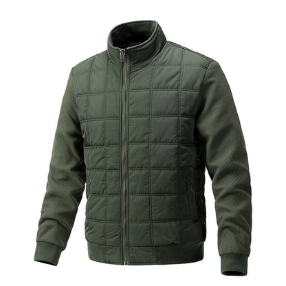 Elegante Steppjacke mit Strickärmeln für Herren