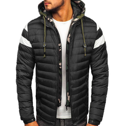 Sportliche Herrenjacke mit Camouflage-Akzent