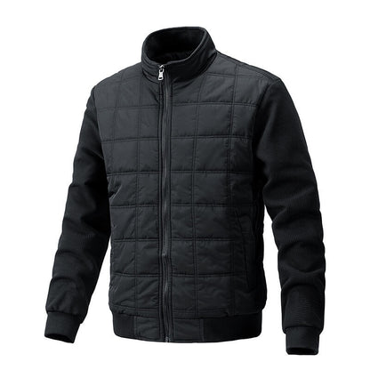 Elegante Steppjacke mit Strickärmeln für Herren