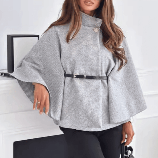 Elegante Cape-Jacke für Damen: Minimalistisch & stilvoll