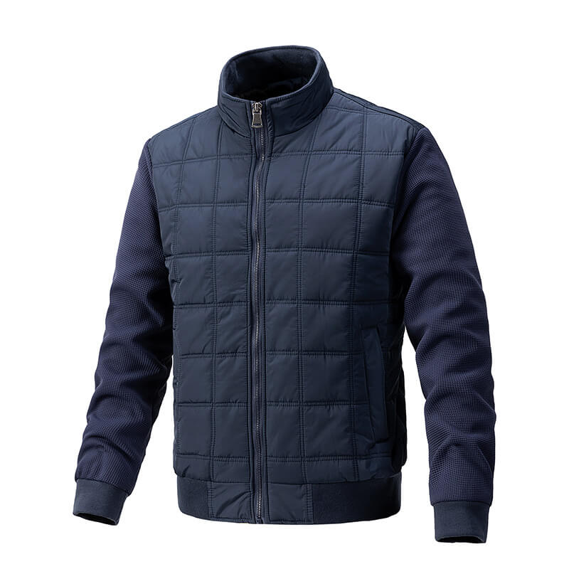 Elegante Steppjacke mit Strickärmeln für Herren