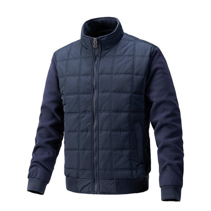 Elegante Steppjacke mit Strickärmeln für Herren