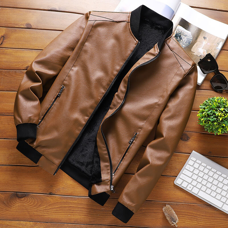 Herrenjacke in Lederoptik – Stilvoll und vielseitig