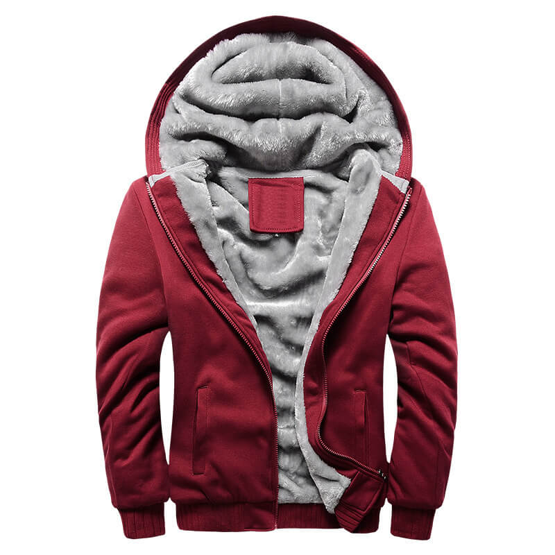 Gemütliche Herrenjacke mit Fleece-Innenfutter