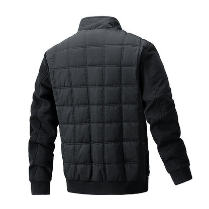 Elegante Steppjacke mit Strickärmeln für Herren