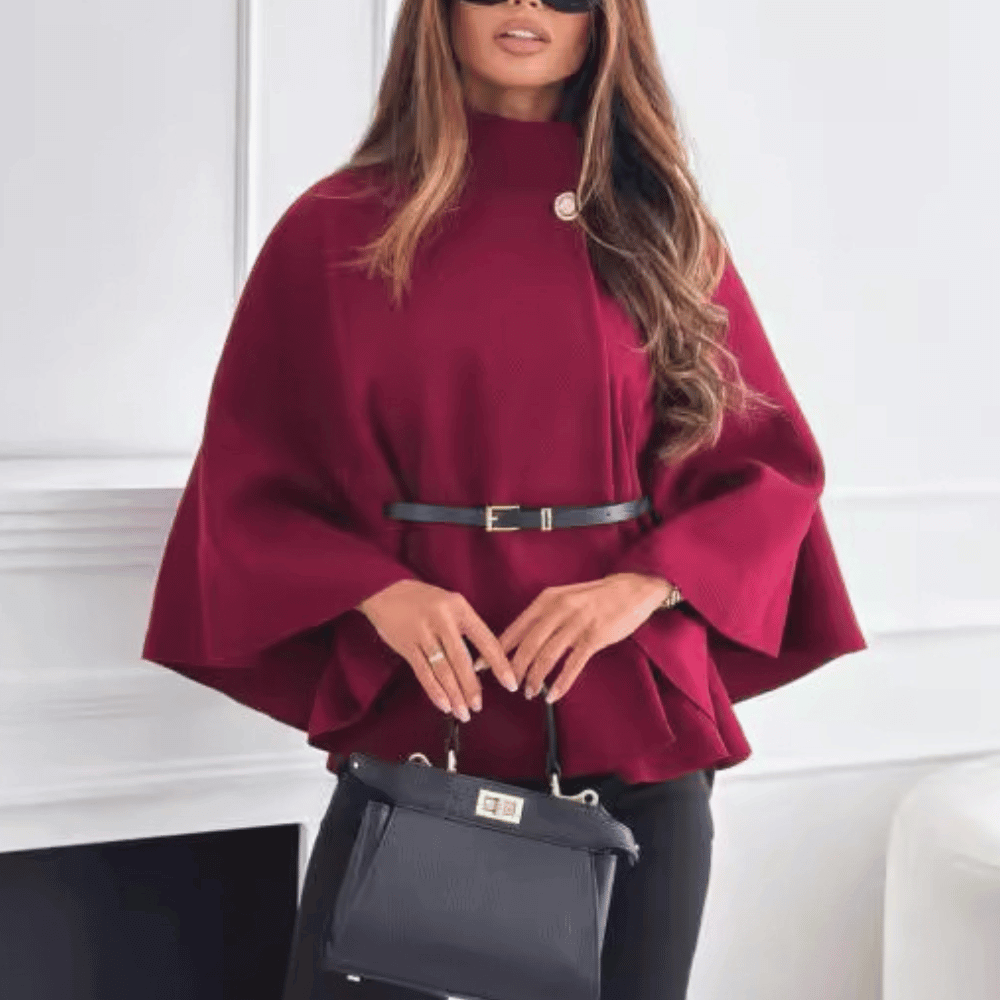 Elegante Cape-Jacke für Damen: Minimalistisch & stilvoll