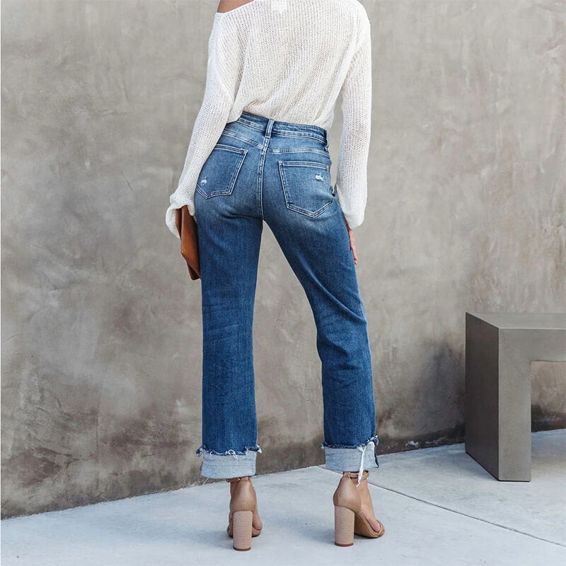 Modische Damen-Jeans – Lässiger Vintage-Look für trendige Outfits