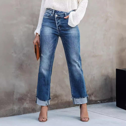 Modische Damen-Jeans – Lässiger Vintage-Look für trendige Outfits