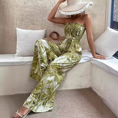 Eleganter trägerloser Jumpsuit für Damen: Sommerlich und bequem