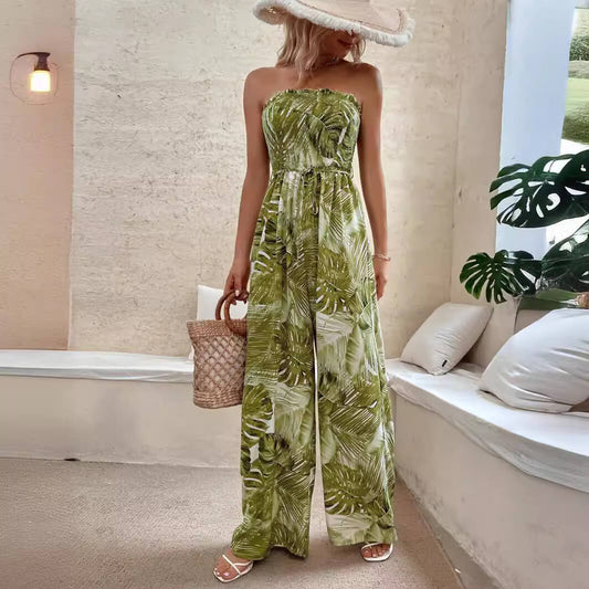 Eleganter trägerloser Jumpsuit für Damen: Sommerlich und bequem