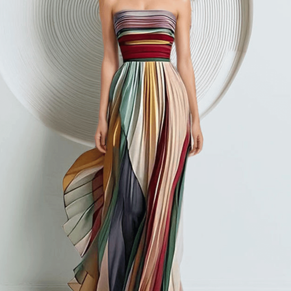 Strapless Maxikleid für Damen: Elegant & modern
