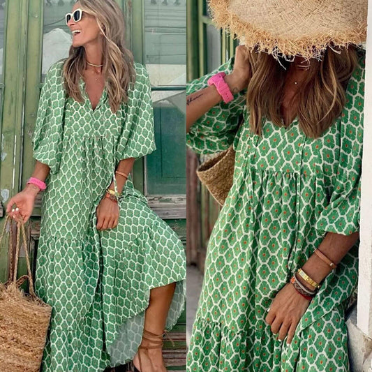 Leichtes Boho-Kleid für Damen – Sommerliche Eleganz zum Wohlfühlen