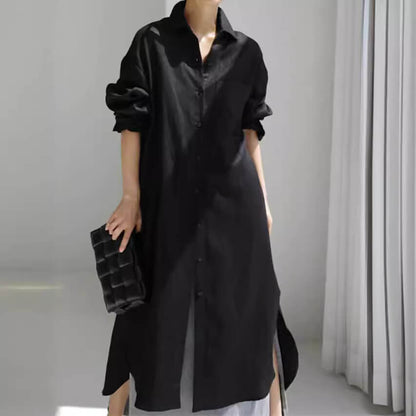 Luftiges Leinen-Hemdkleid für Damen: Stilvoll & Bequem