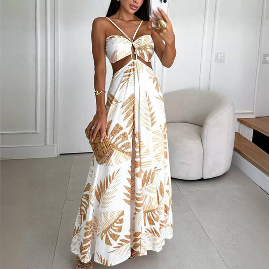 Sommerliches Damen-Maxikleid mit Cut-Outs – Dein perfekter Urlaubslook