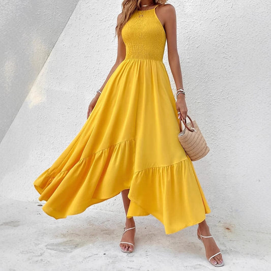 Elegantes Damen Sommerkleid mit Volantsaum: Luftig leicht & traumhaft verspielt