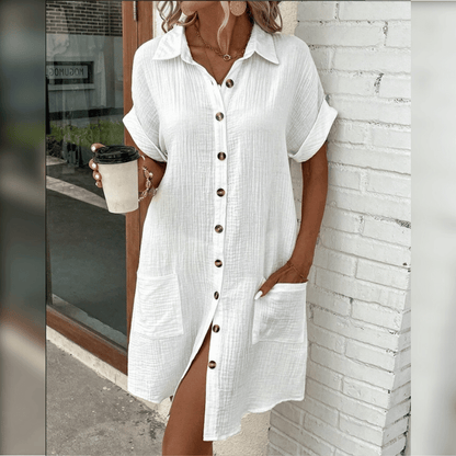 Luftiges Hemdblusenkleid für Damen: Locker & Stilvoll