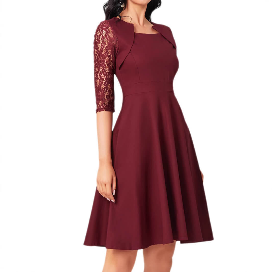 Elegantes Kleid für Damen: Feminine Raffinesse mit Spitze