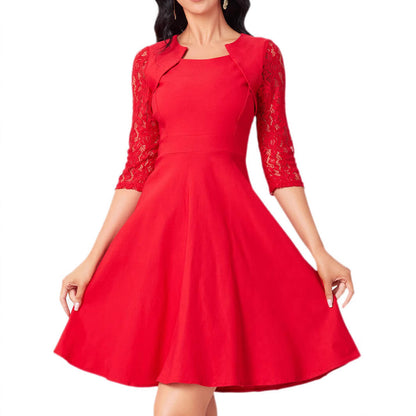 Elegantes Kleid für Damen: Feminine Raffinesse mit Spitze