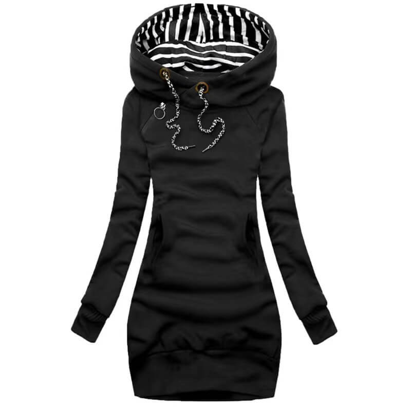 Stylisches Sweatshirt-Kleid für Damen: Lässiger Komfort mit sportlicher Note