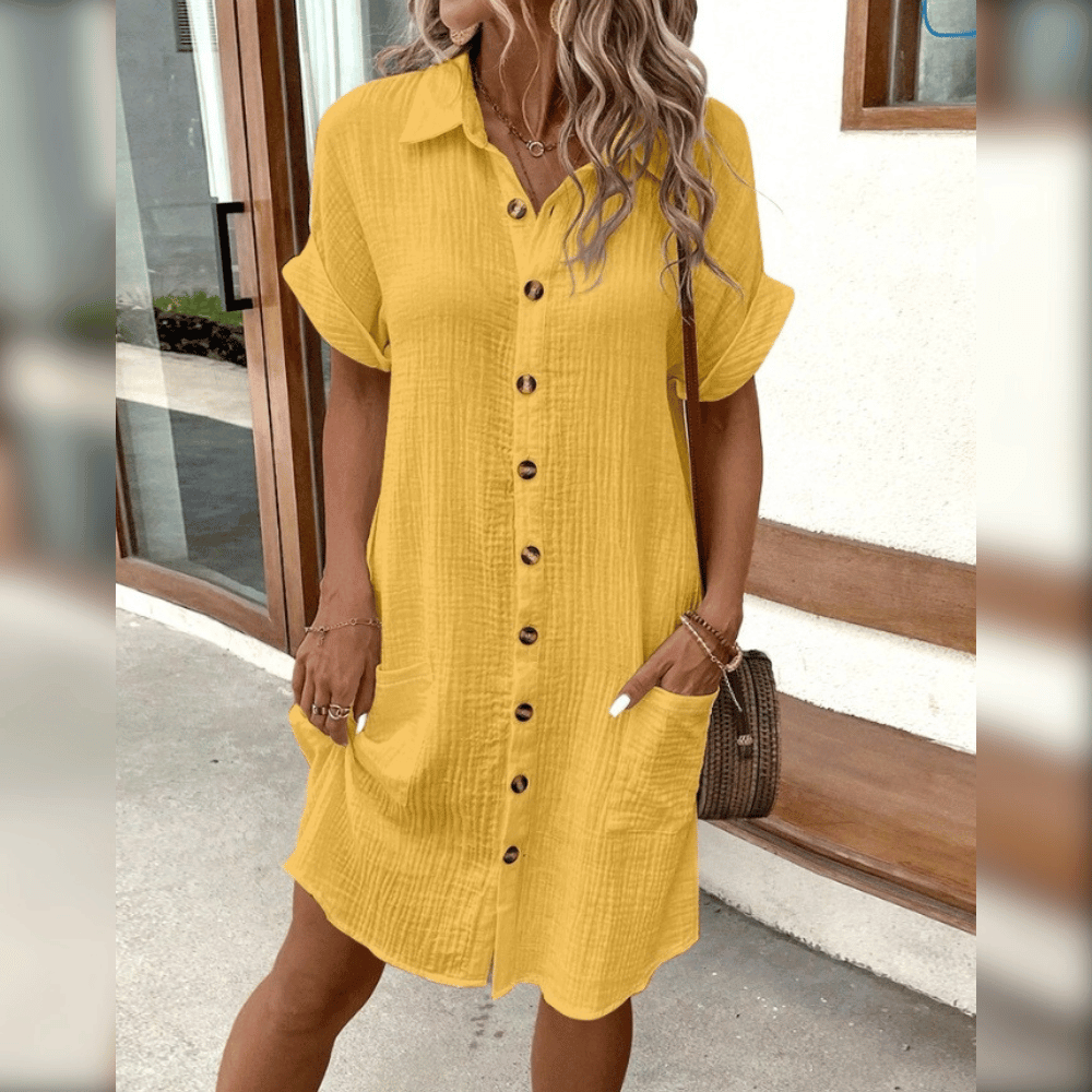 Luftiges Hemdblusenkleid für Damen: Locker & Stilvoll